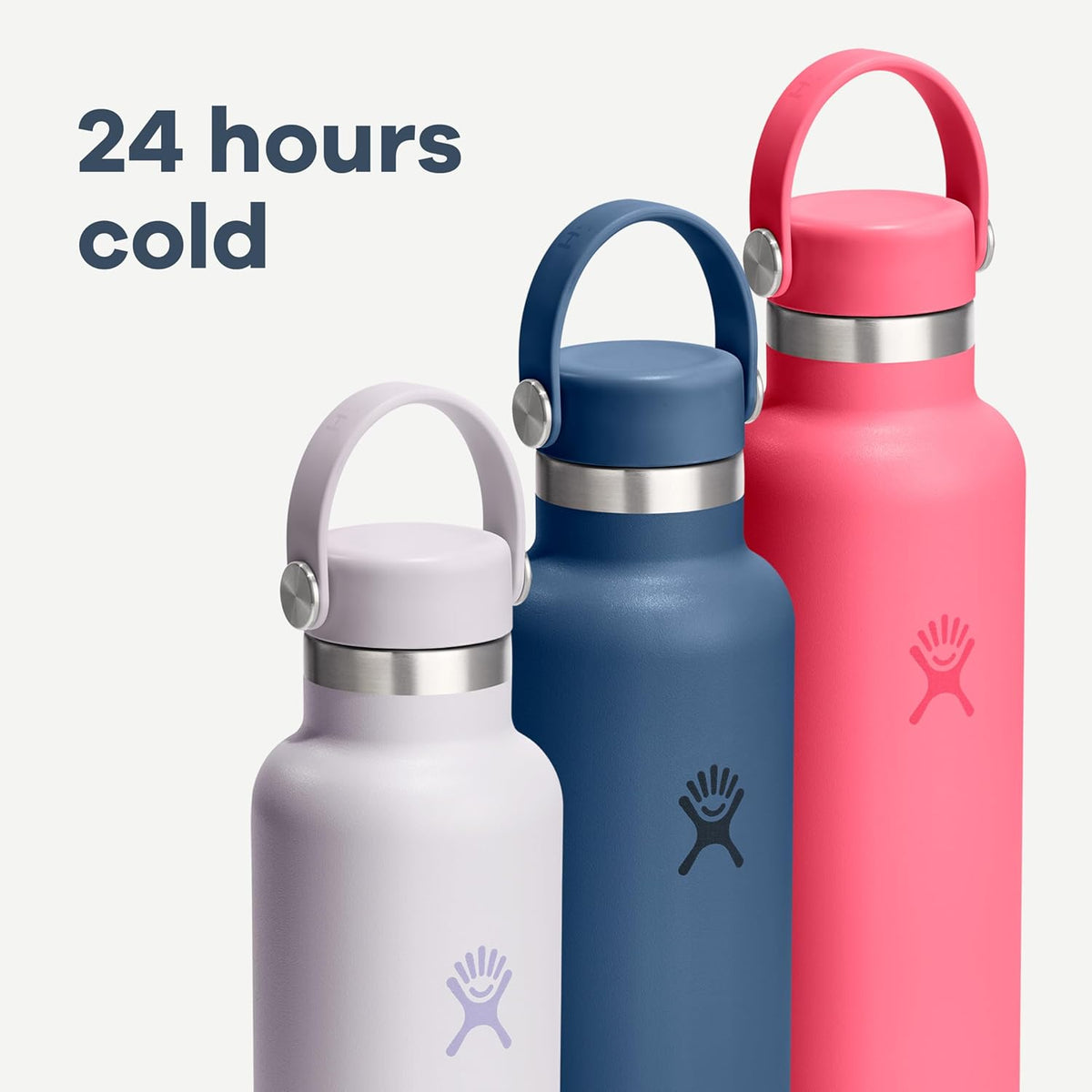 Hydro Flask Water Bottle - Insulated Stainless Steel - Non Spill, Leakproof in 21 Oz Cloud Pink