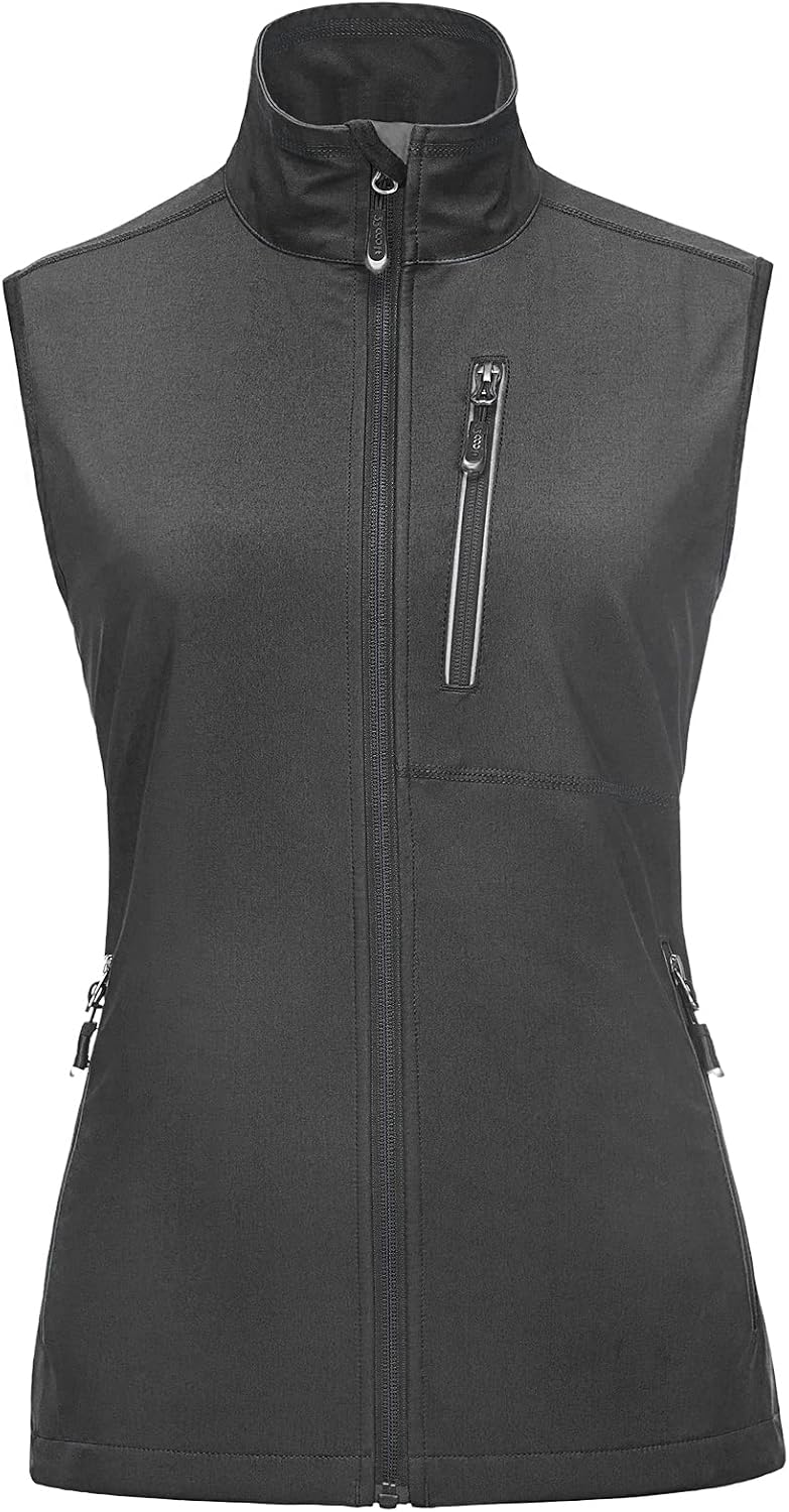 33,000ft Women's Lightweight Running Vest with 6 Pockets for Travel Golf