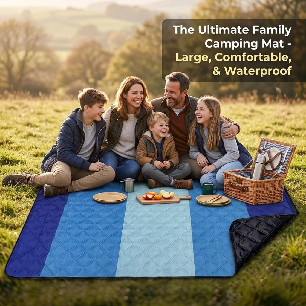 Extra Large Picnic Blanket 80"x 83", Waterproof Sandproof Beach Outdoor Mat