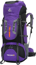 Bseash 80L Waterproof Hiking Camping Backpack with Rain Cover, Lightweight Outdoor Sport Travel Daypack for Climbing Touring