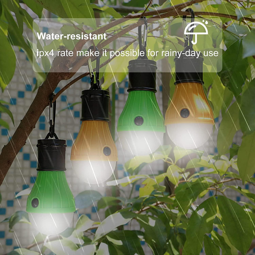 LED Camping Tent Lantern, Portable Outdoor Waterproof Emergency Light Bulb