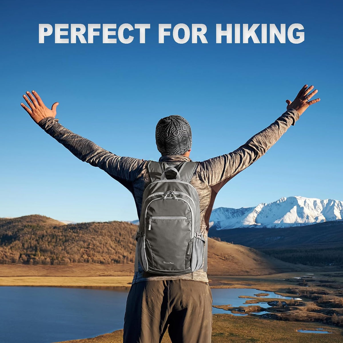 Seektop Travel Backpack, Foldable Expandable 20L-28L Daypack