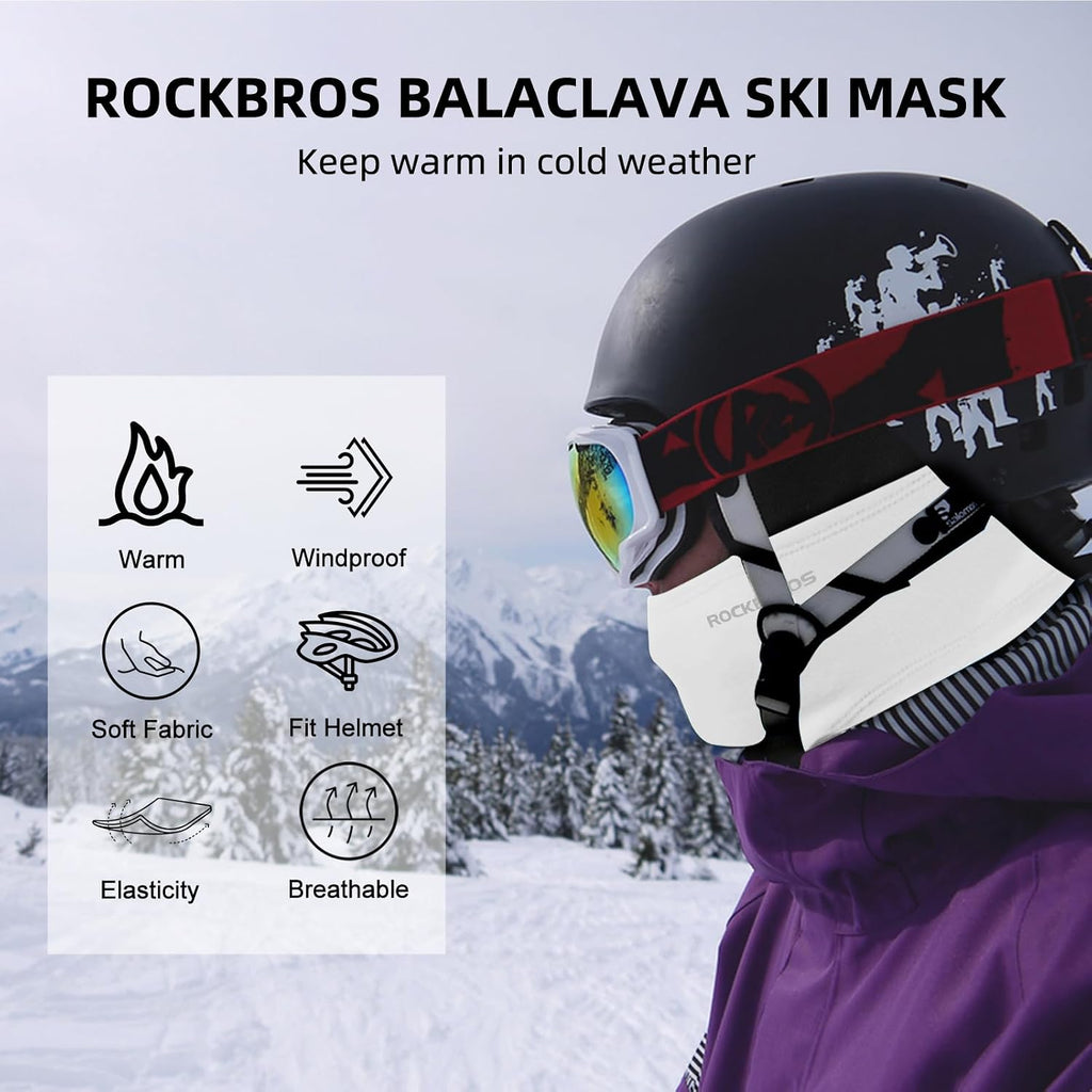 ROCKBROS Windproof Thermal Balaclava Ski Mask for Men and Women Cycling