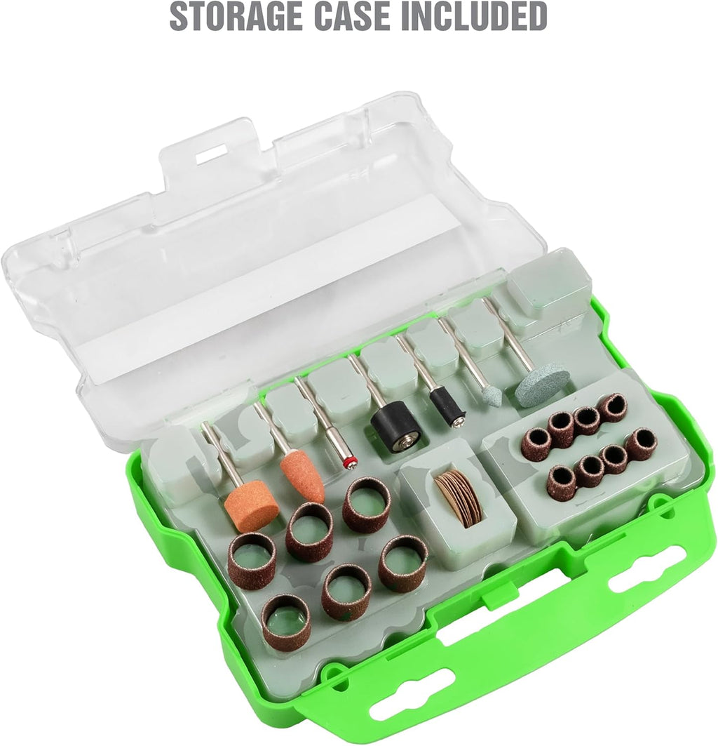 OEMTOOLS 26511 31-Piece Rotary Tool Set, Rotary Tool Accessories, Grinding Bit, Woodworking Tools and Accessories, Rotary Tool Accessories Kit
