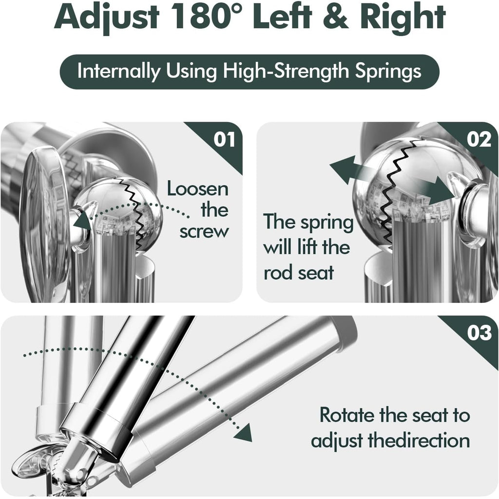 Rod Holders for Fishing Boat，2 Pack 316 Stainless Steel 360 Degree Adjustable Deck Flush Mount Fishing Rod Pole Holder for Marine Boat Yacht