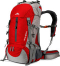 Loowoko 50L Hiking Backpack with Rain Cover for Both Men & Women | Lightweight at Just 2.8 lbs, External Extension with Compression Straps for Backpacking, Hiking, Camping, Trekking
