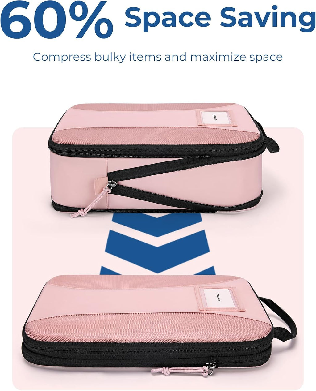 BAGSMART Compression Packing Cubes, Lightweight Travel Essentials