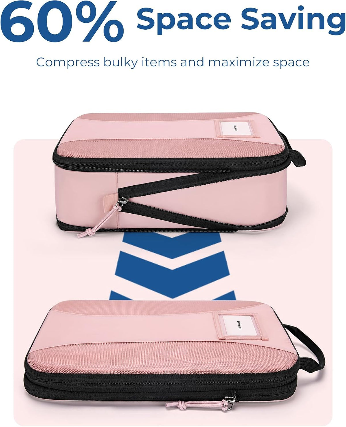 BAGSMART Compression Packing Cubes, Lightweight Travel Essentials