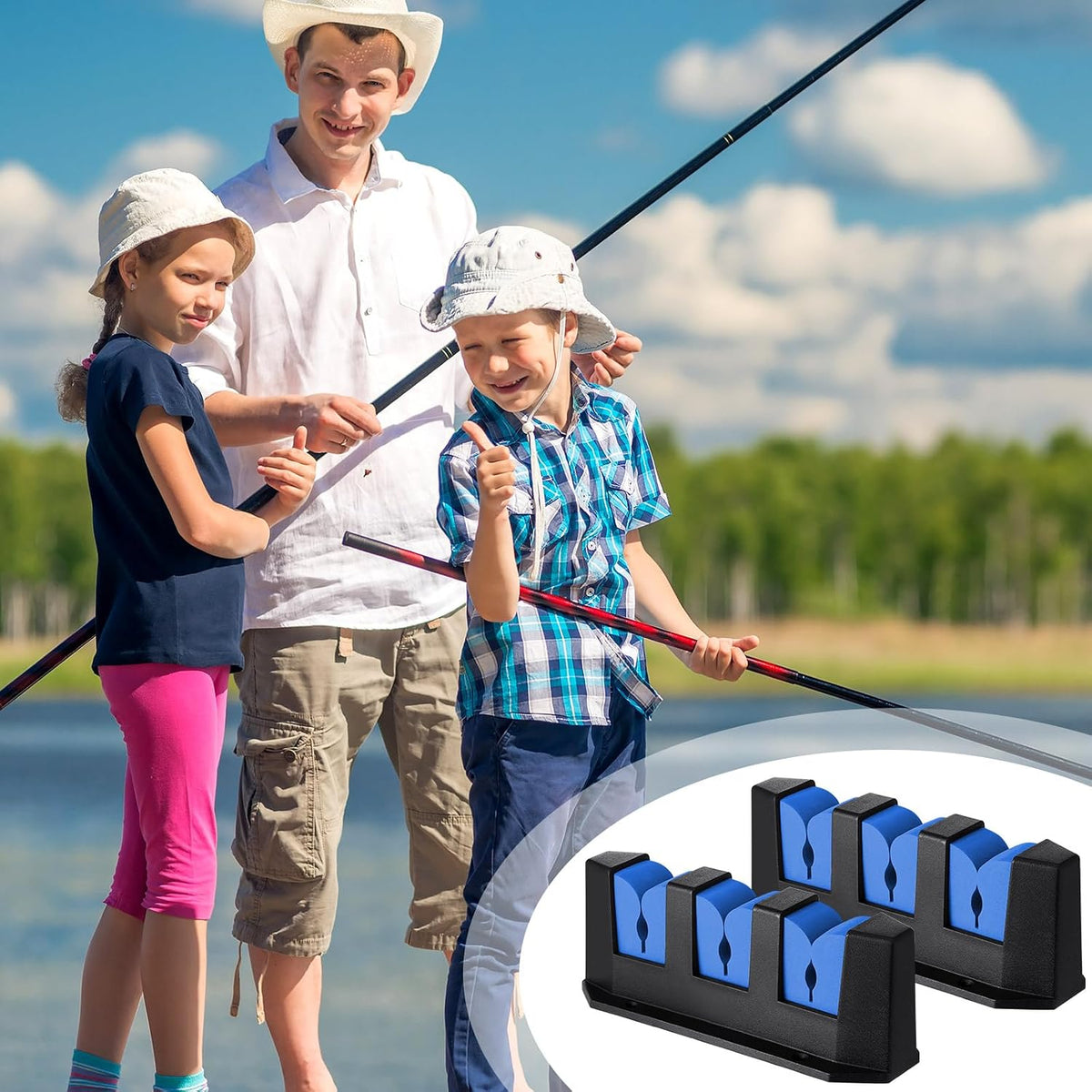 Sratte 4 Pcs Rod Holders Fishing Boat Pole Holder