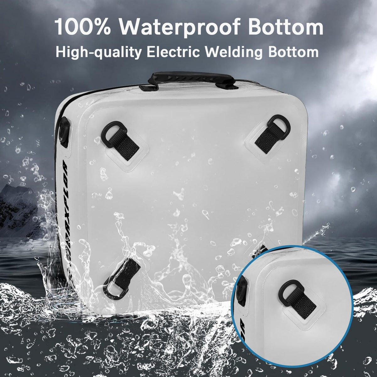 MORXPLOR Waterproof PVC Paddleboard Cooler Deck Bag - 12 Can Soft Insulated Cooler for Paddleboarding, Camping, Kayaking