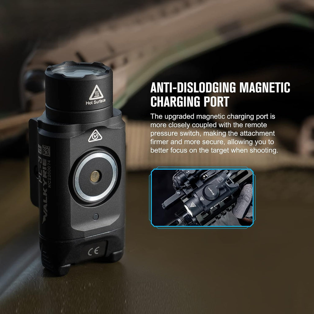 OLIGHT PL-3R Valkyrie 1500 Lumens Rechargeable Rail Mounted Weaponlight