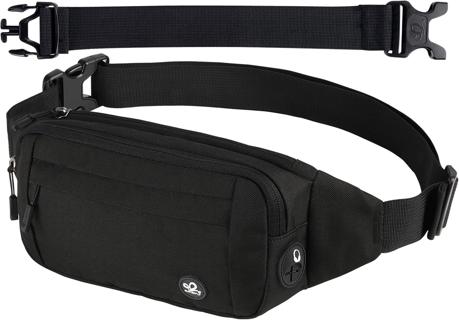 WATERFLY Small Fanny Pack Crossbody Lightweight Waist Bag for Woman Man