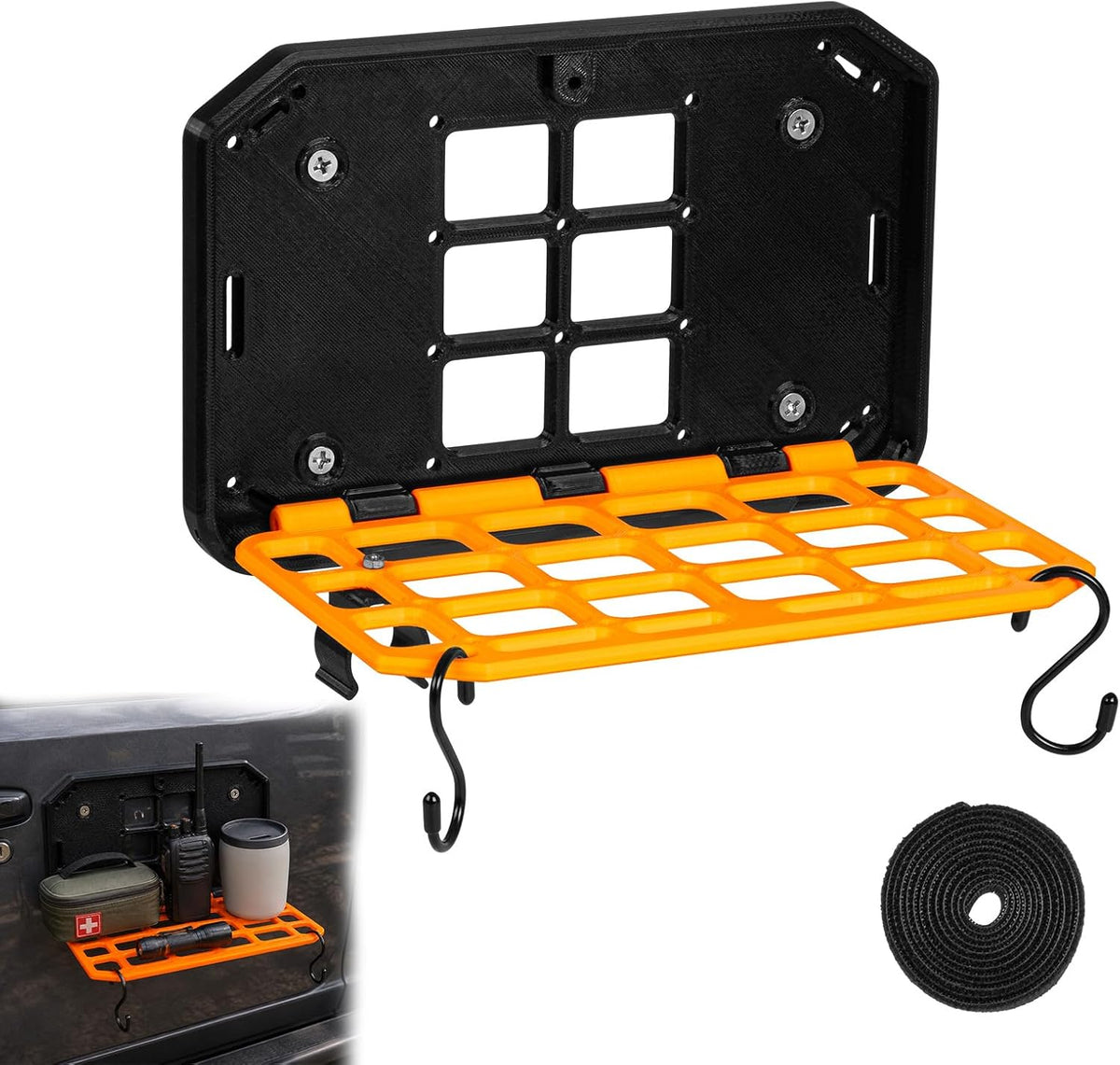 MOLLE Folding Table for Vehicle - Powerful Magnetic Mount (A)
