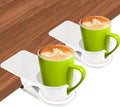 2PCS Clip on Drink Holder for Beach Chair, Desk Cup Holder with Groove