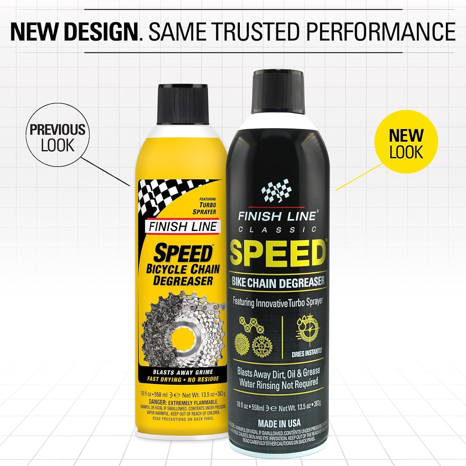 Finish Line Speed Bike Degreaser Bike Chains Gears Disc Brakes 18 fl oz