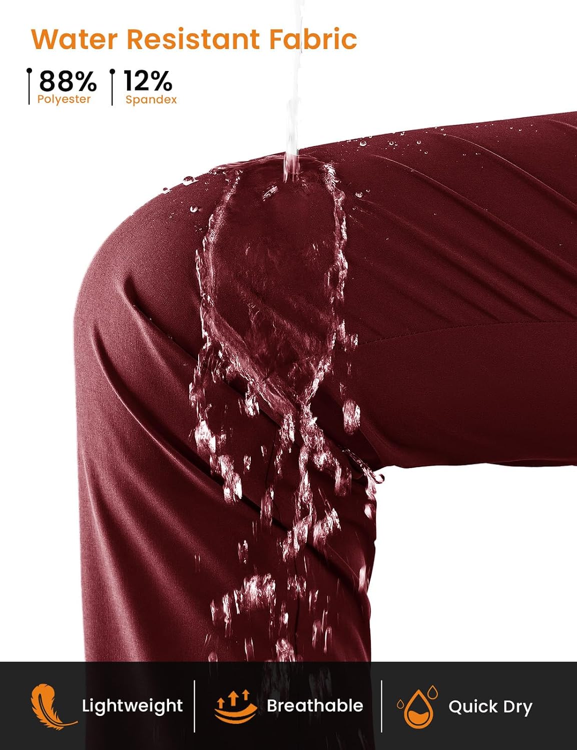 TBMPOY Women's Hiking Pants Lightweight Water Resistant Stretch