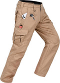 CNBQDD Mens Work Pants Cargo Tactical Construction for Men Ripstop Waterproof Lightweight Outdoor Hiking with Pockets