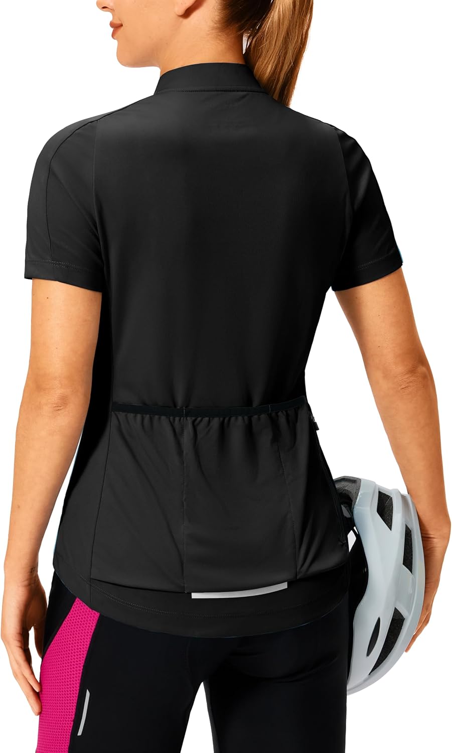 Women's Cycling Jersey Short Sleeve Bike Jersey Road Bike Shirts Biking Bicycle Tops with Pockets