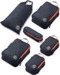 TRIPPED Travel Gear Compression Packing Cubes for Carry-On Travel 6-Pack