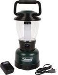 Coleman Rugged Rechargeable 400 Lumens LED Lantern, Impact & Water-Resistant Lantern with USB Charging Port, Lifetime LEDs Never Need Replacing