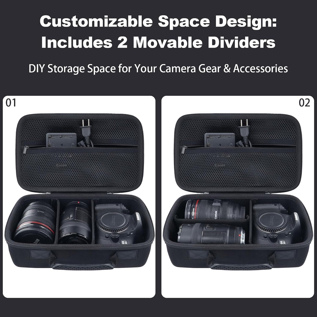 khanka Camera Case for Canon EOS R8 Mark II/Rebel R6V/T7/T100/T6/R50