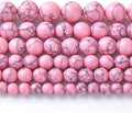 160PCS 4MM Pink Turquoise Spacer 2 Strands Loose Beads for Jewelry Making DIY Bracelet Necklace