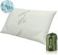 Camping Pillow for Sleeping,Shredded Memory Foam Travel Pillow