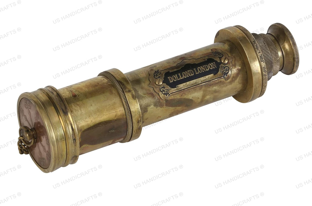 Antique Style Marine Sailor Dollond London Spyglass | 16" Brass Telescope with High-Resolution Optics, Vintage Maritime Collectible, Nautical Decor, Gift for Sailors by Commando Antique