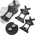 ice Cleats for Shoes and Boots crampons - ice Spikes for Boots Traction Cleats for Ice, Snow, and Outdoor Activities - Durable and Easy to Use