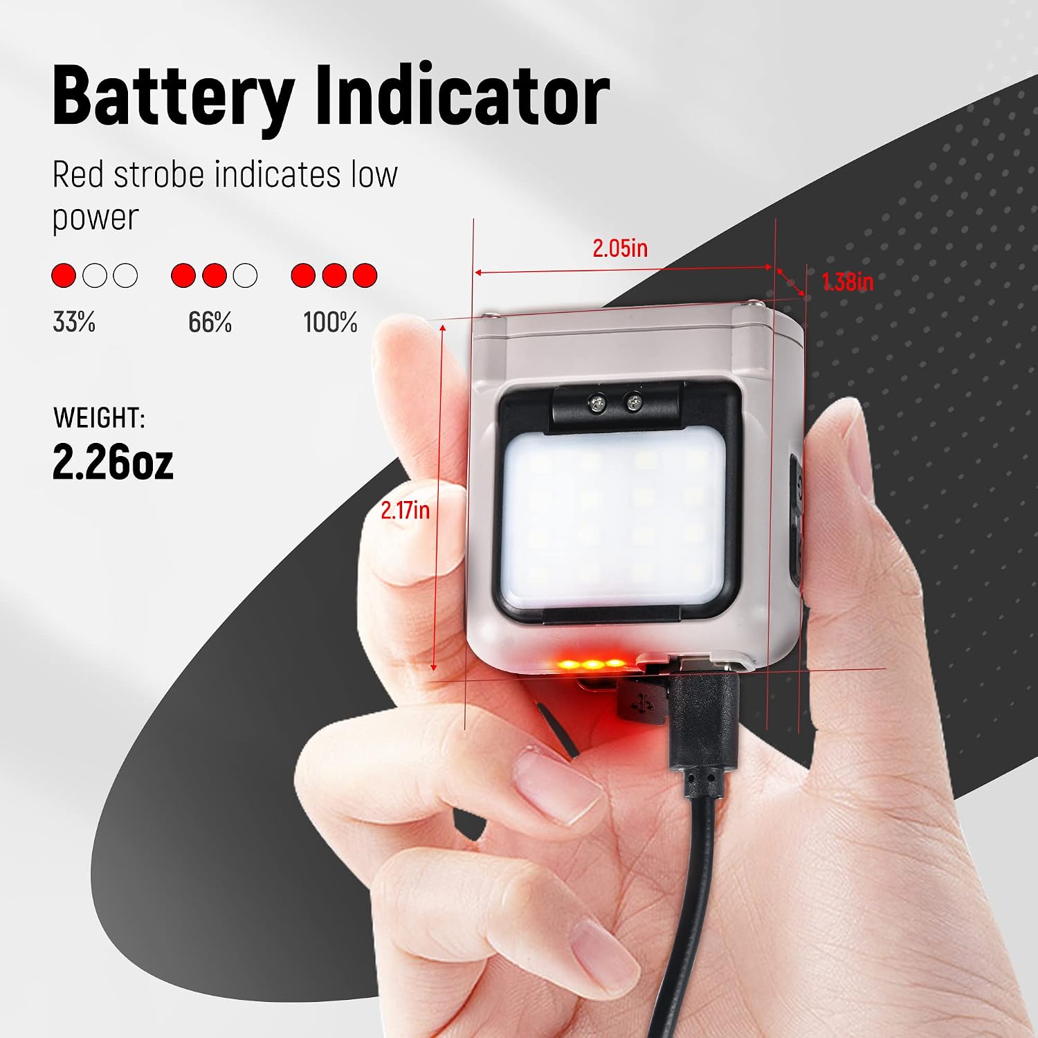 Hopedone 2-in-1 Rechargeable Headlamp & Hat Light, 800LM Clip-On Cap Light