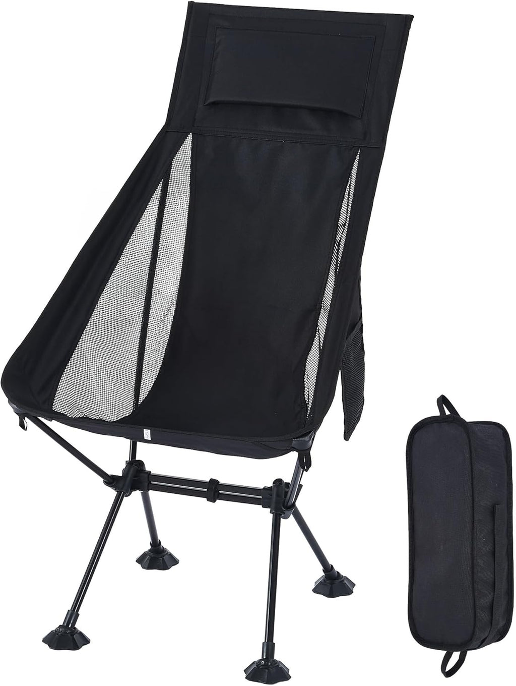 High Back Lightweight Folding Backpacking Camping Chair for Adults