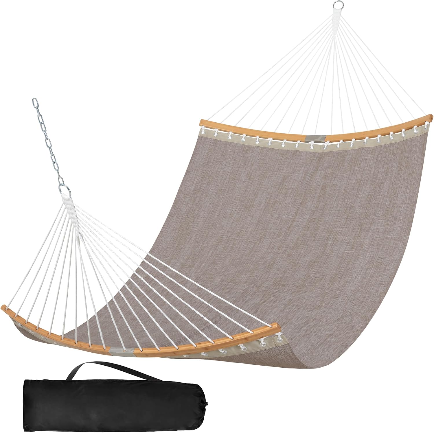 SUNCREAT Hammocks Outdoor Hammock with Spreader Bar, Coffee