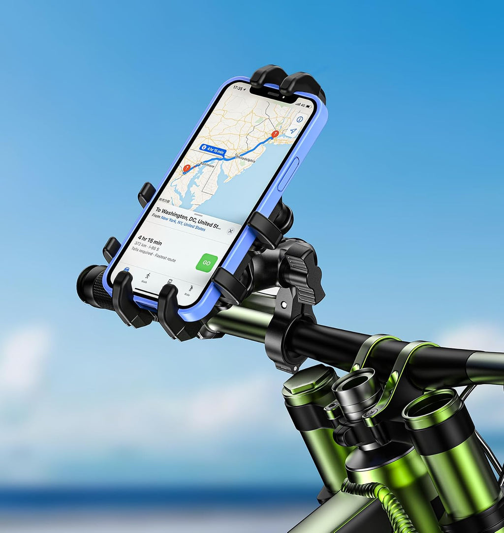 VAZESWIN Motorcycle Phone Mount Holder with Vibration Dampener