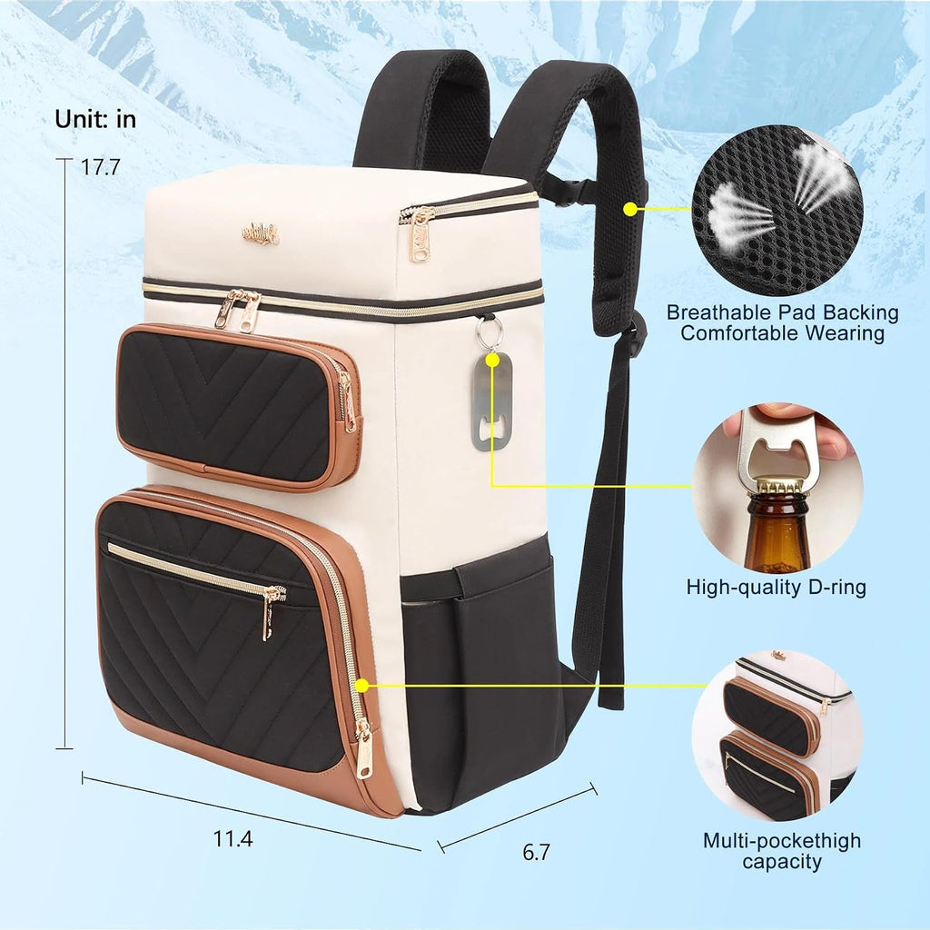 Backpack Cooler Insulated Leakproof, Soft Cooler Backpack for Beach