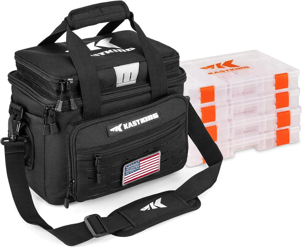 KastKing Karryall with Box Tackle Bag, Saltwater & Freshwater Gear Storage