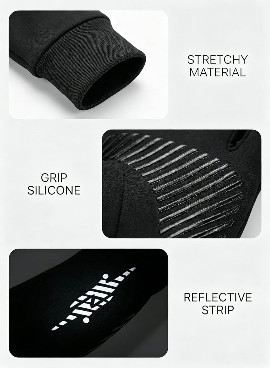 Winter Gloves Men Women: Soft Thermal Touch Screen Running Gloves