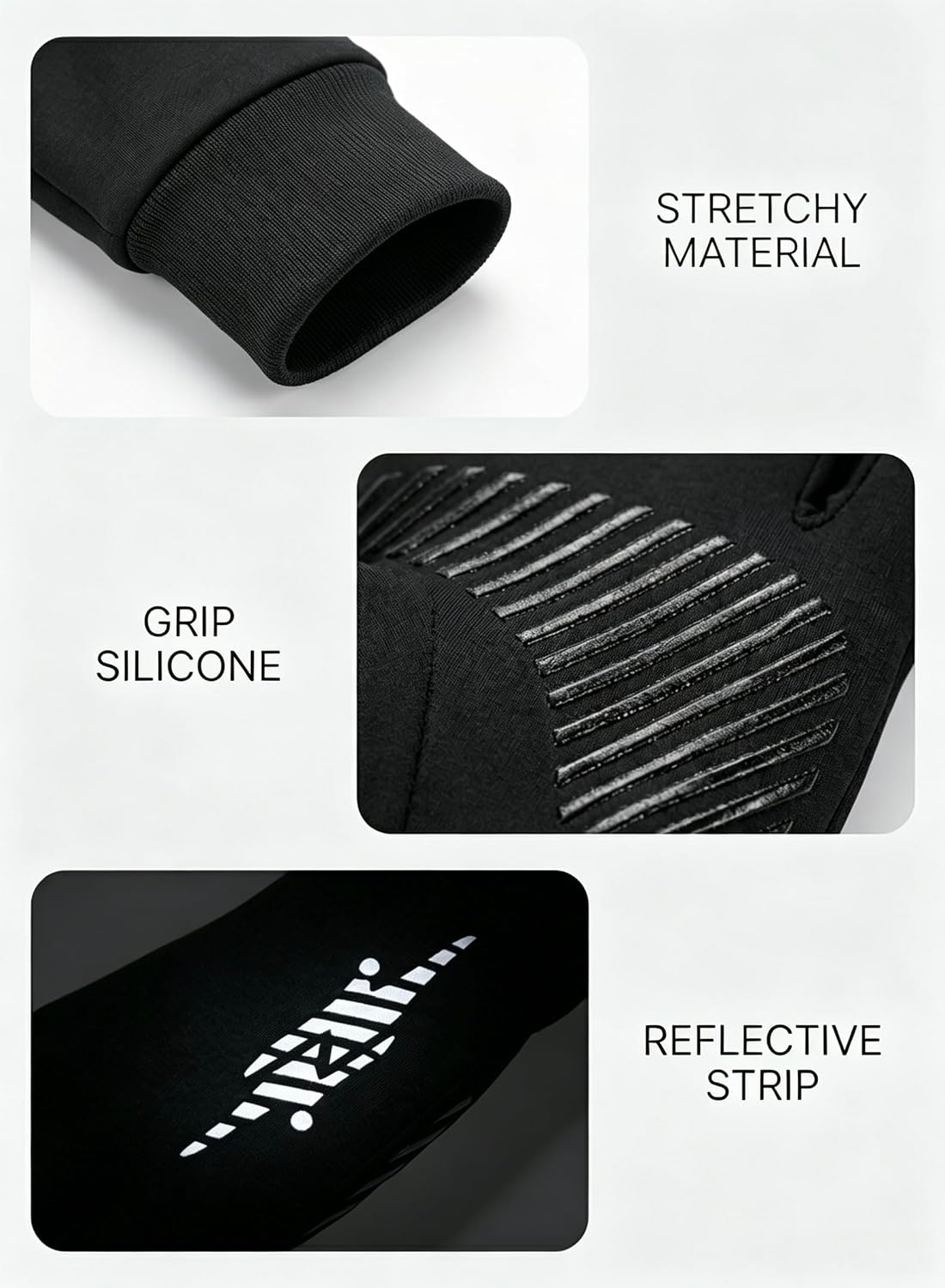 Winter Gloves Men Women: Soft Thermal Touch Screen Running Gloves
