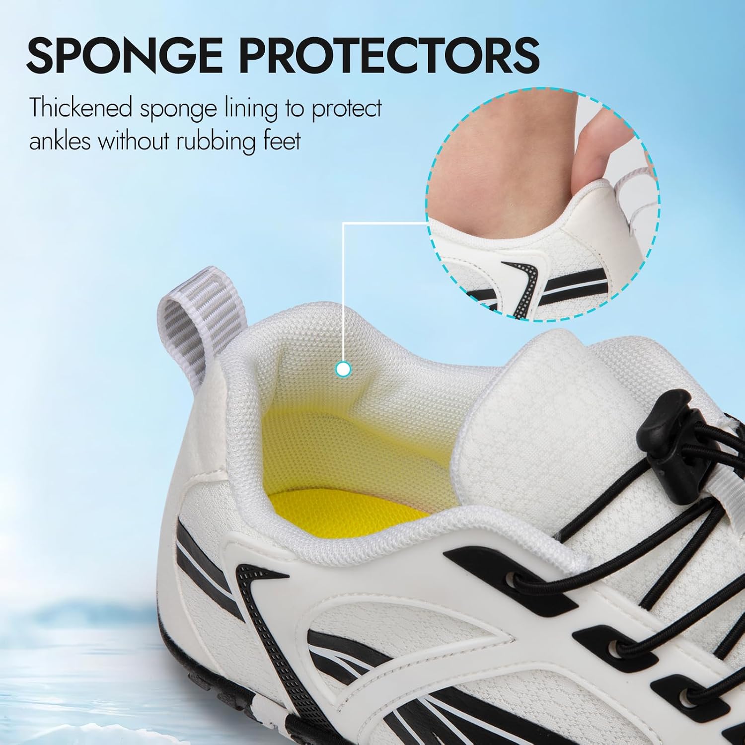 ATHMILE Barefoot Water Shoes Women Men Wide Non Slip Aqua Beach River Pool