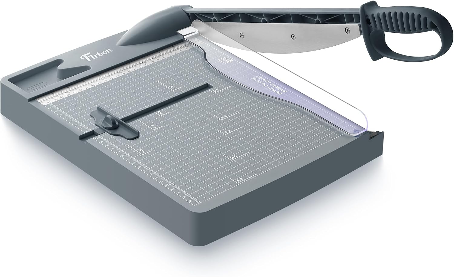Firbon 12 Inch Guillotine Paper Cutter, Heavy-Duty Paper Trimmers, Gray