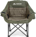 Oversized Camping Chair,Padded Camping Chairs Support 450LBS, Green