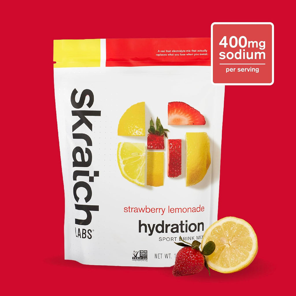 Skratch Labs Hydration Sports Drink Mix, Strawberry Lemonade, 20 Servings