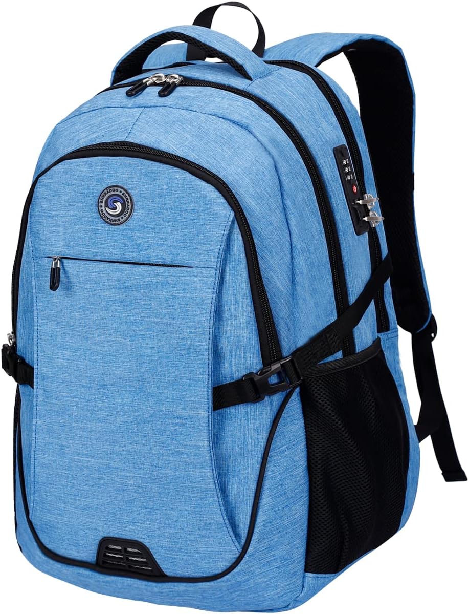 SHRRADOO Travel Laptop Backpack for Men Women, College High Schoolbag