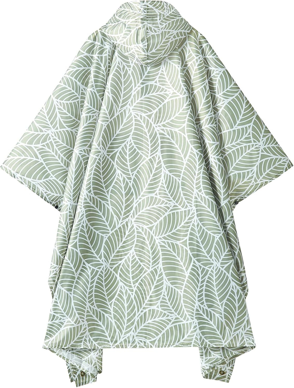 PTEROMY Hooded Rain Poncho for Adults, Reusable Waterproof Raincoat