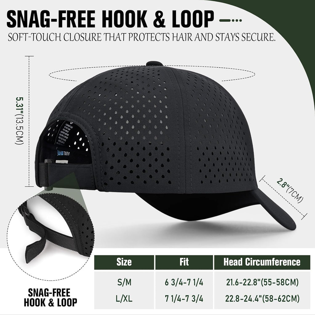 AOPREL Baseball Cap Breathable Mesh Golf Hat Quick Dry Adjustable Baseball Hats for Men and Women Sport Running Workout
