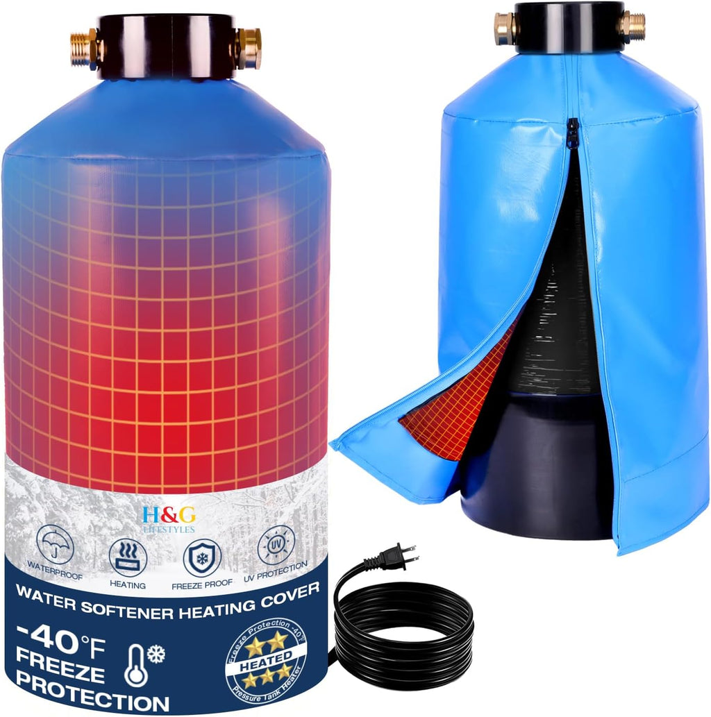 H&G Lifestyles Heated Water Softener Cover for Winter 35W 110V Heating Pad