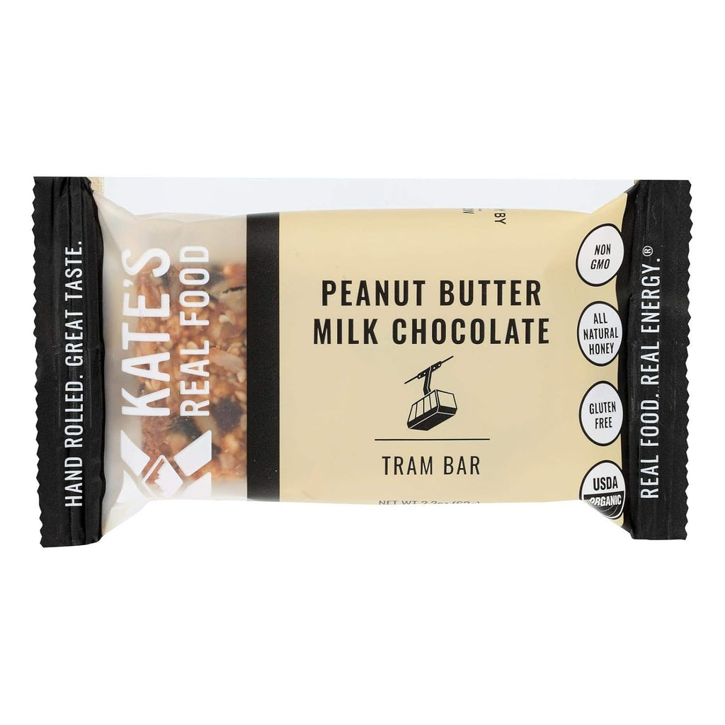 Kate's Real Food Organic Energy Bars Peanut Butter Hemp Flax (2.2 oz, 6 ct)