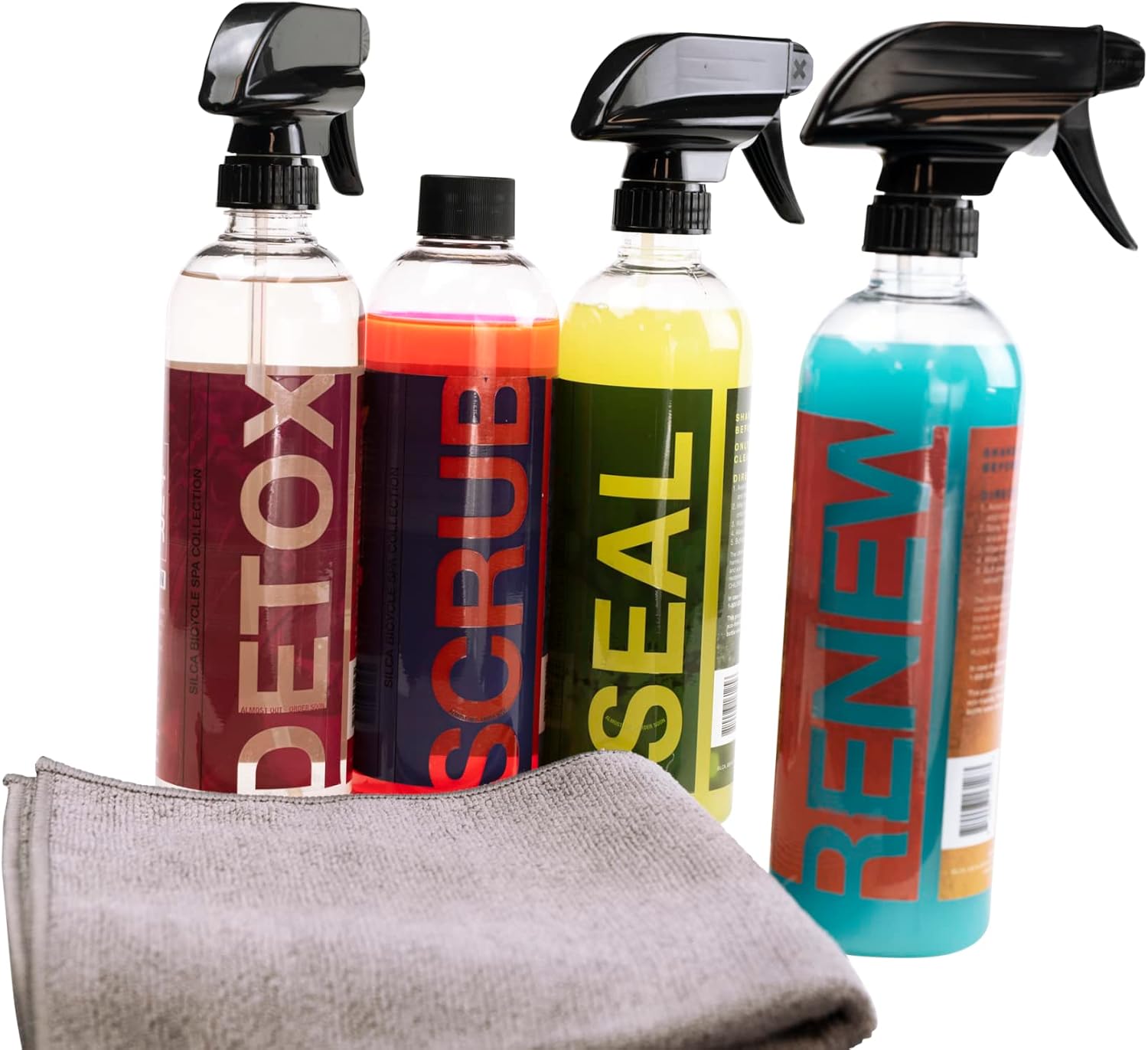SILCA Ultimate SPA 4-Part Bike Cleaning Kit - Degrease, Wash, Seal, and Wax