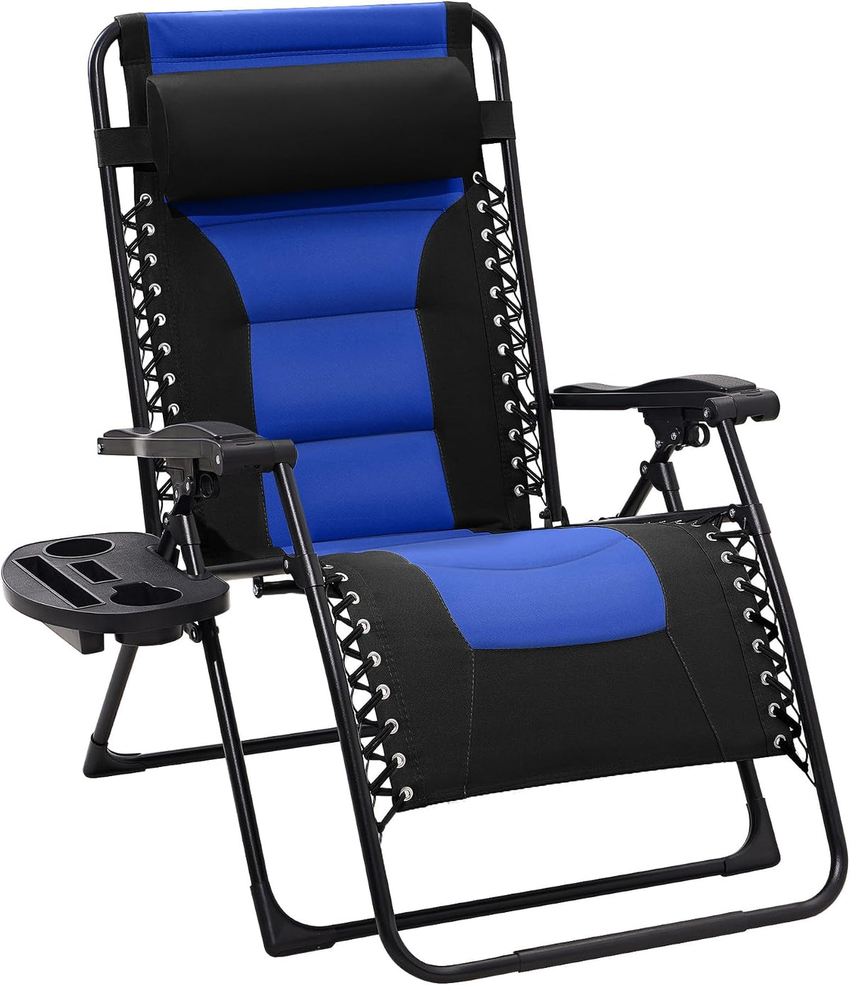 JEAREY Zero Gravity Chair, Oversized Padded Recliner - Black/Blue