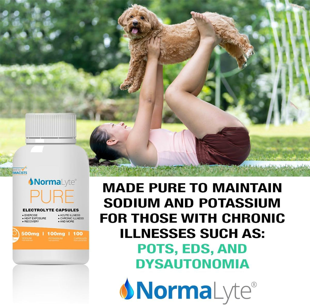 NormaLyte Electrolyte Capsules, 100 Count, Hydration Salt Pills