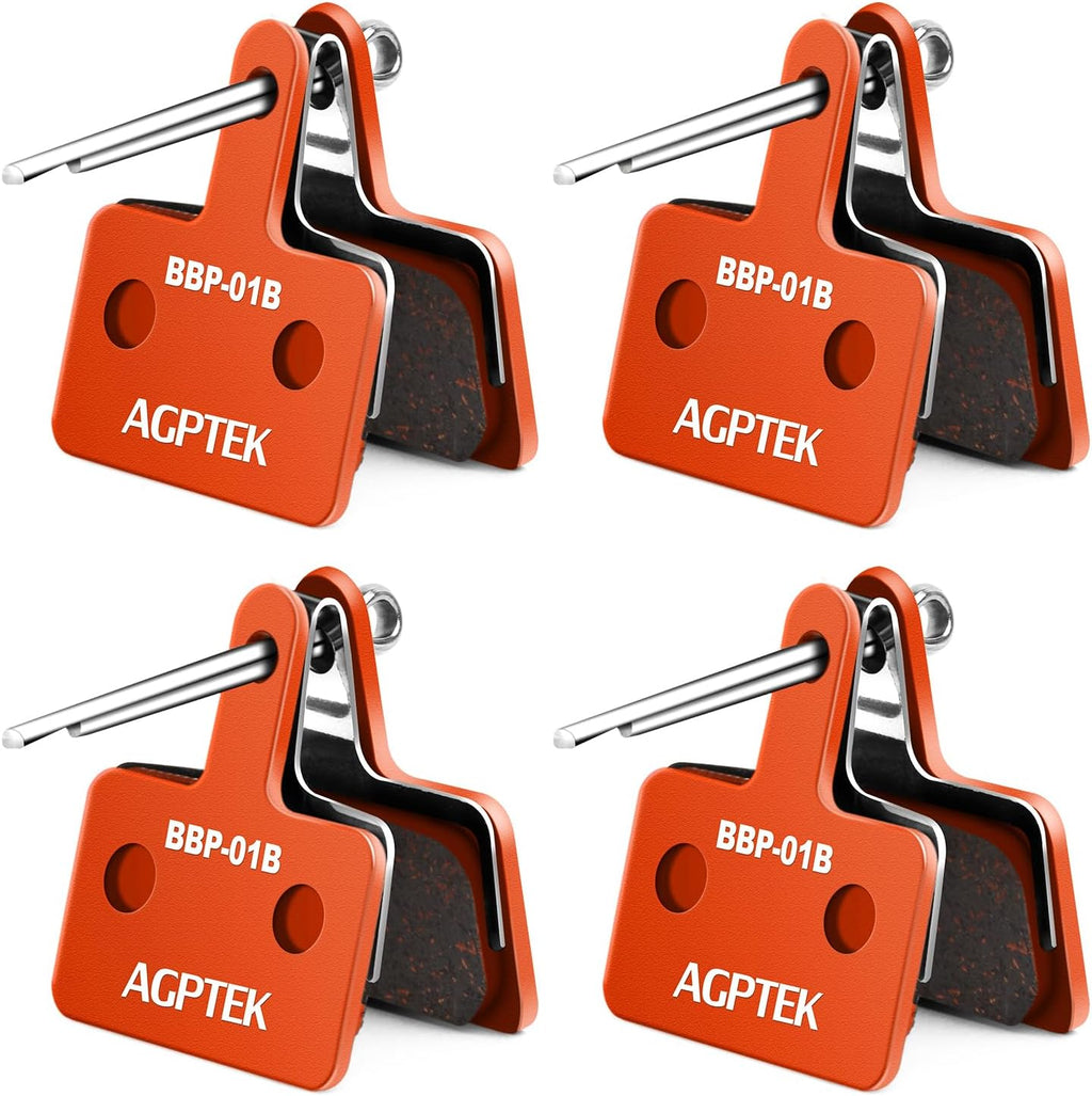 AGPTEK Bike Brake Pads, Compatible with TRP Tektro Shimano MTB,Semi-Metal